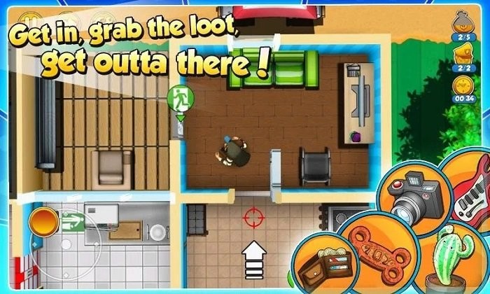 神偷鲍勃2破解版无限金币(robbery bob2)