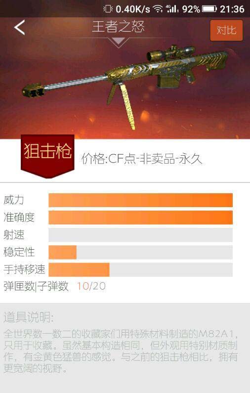 CF王者之怒怎么获得 CF王者之怒属性详情