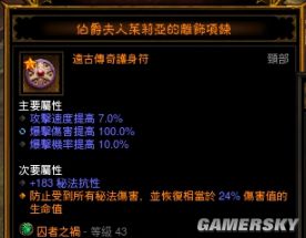 暗黑3巫医装备选择 暗黑3巫医装备搭配