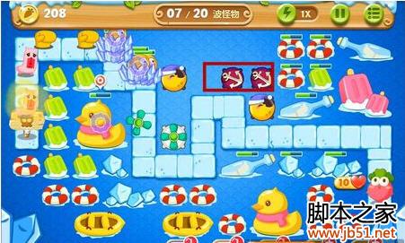 保卫萝卜2 第43关 金萝卜图文攻略