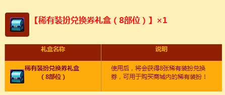 dnf稀有装扮兑换券礼盒获得方法介绍 有什么用