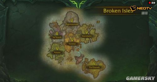 魔兽世界7.0资料片军团再临 新地图破碎群岛预览