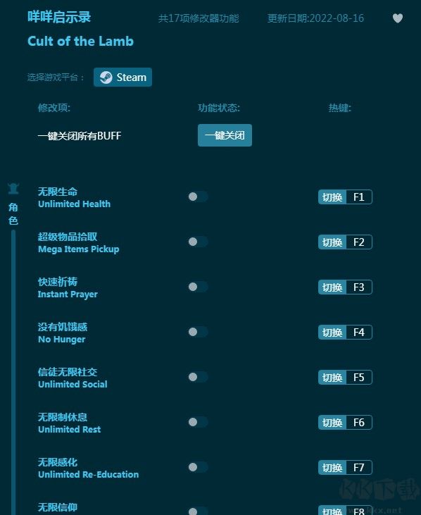 咩咩启示录十七项修改器