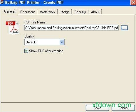 bullzip pdf printer免费