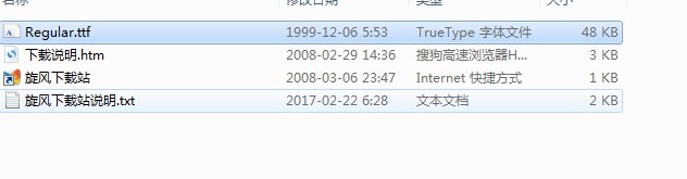 regular字体官方