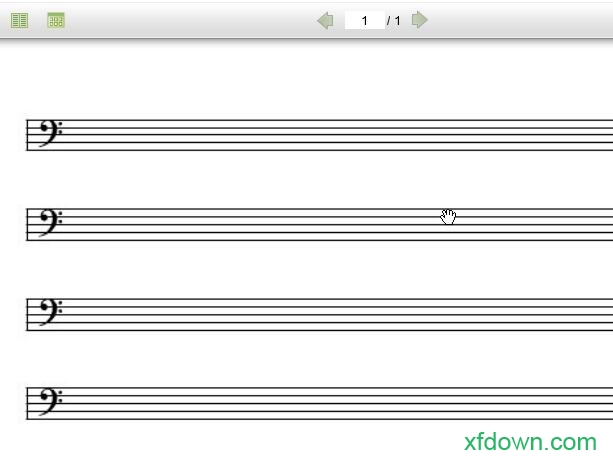 空白五线谱模板免费
