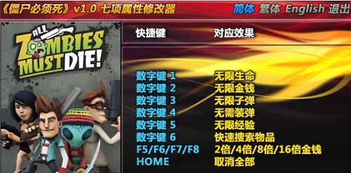僵尸必须死修改器