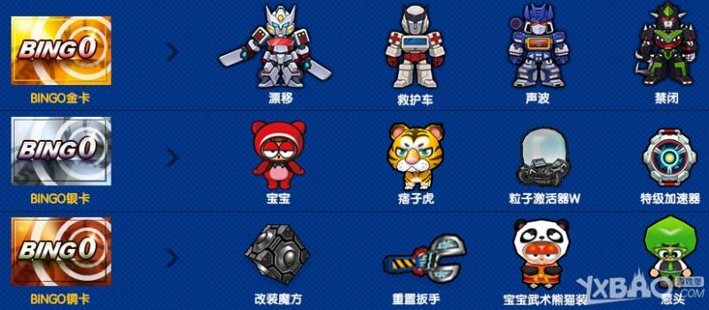 跑跑卡丁车BINGO玩法及奖励全揭秘