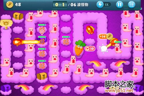 保卫萝卜挑战模式29关金萝卜获取攻略（附图文详解）