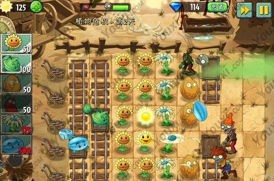 植物大战僵尸2狂野西部第二天植物危机图文攻略详尽解析