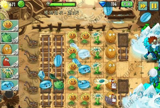 植物大战僵尸2狂野西部第二天植物危机图文攻略详尽解析
