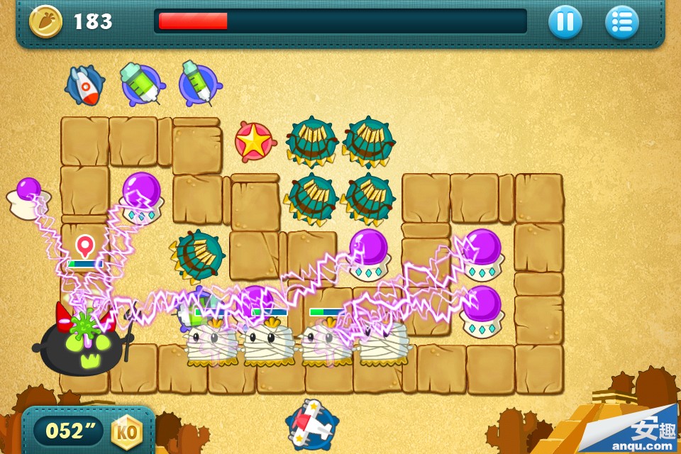 保卫萝卜BOSS模式11关道具全清金牌攻略布阵图分享