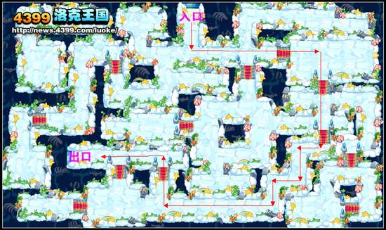 洛克王国VIP地下宫殿第十层云雾殿堂地图全览