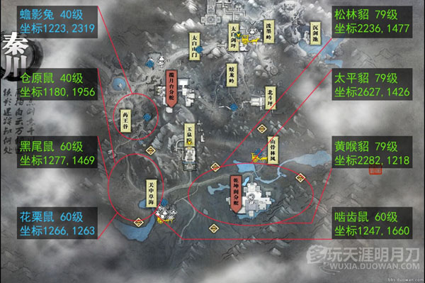天涯明月刀OL全地图宠物捕捉地点与图鉴大全