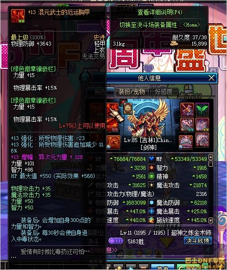 DNF剑魂大佬的极致追求，增幅13混元套、强化15无影剑震撼登场！