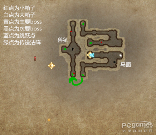 斗战神神源岛地下地图解析Boss位置全标注