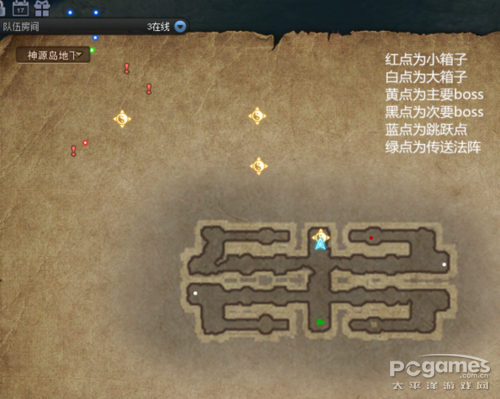 斗战神神源岛地下地图解析Boss位置全标注