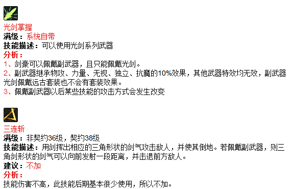 DNF剑豪技能加点方案与各技能深度解析