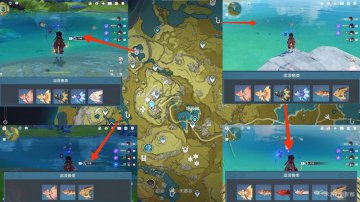 原神钓鱼点位置分布图，掌握各地图绝佳垂钓之处