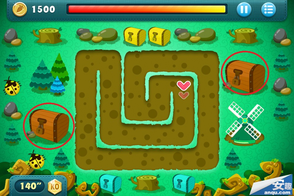 保卫萝卜BOSS模式第7关道具全清金牌攻略布阵图详解