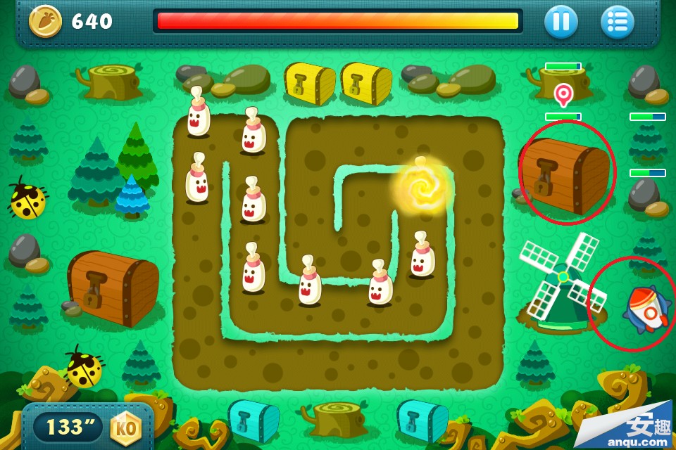 保卫萝卜BOSS模式第7关道具全清金牌攻略布阵图详解