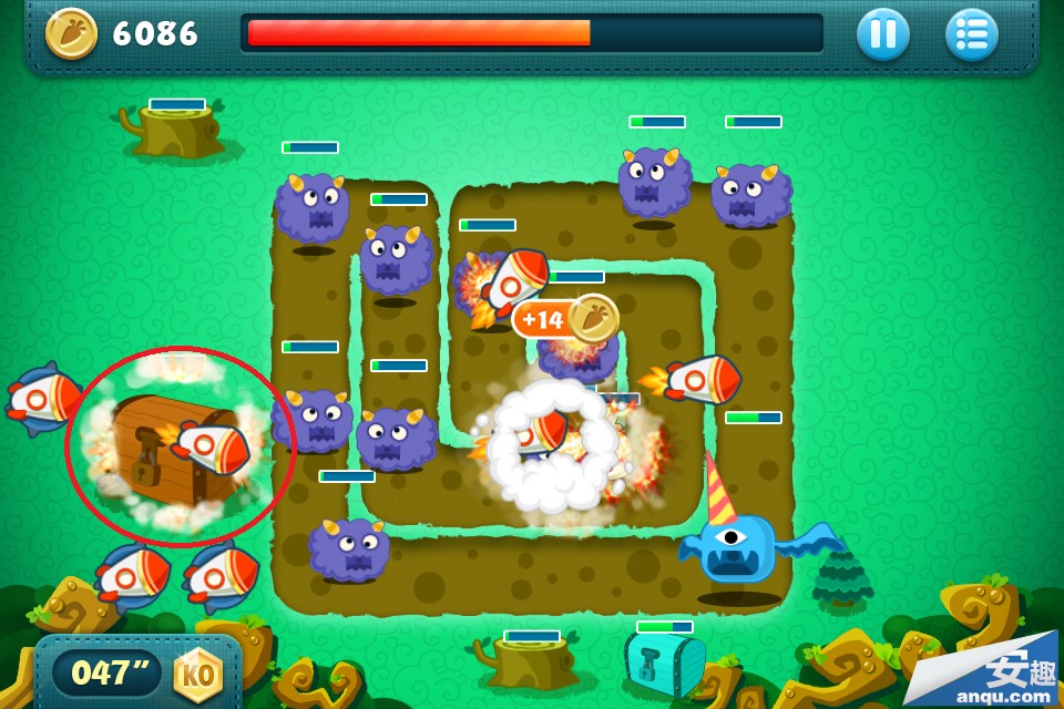 保卫萝卜BOSS模式第7关道具全清金牌攻略布阵图详解