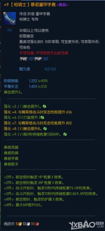 TERA暴君套装属性介绍与外观图片一览