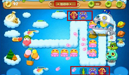 保卫萝卜2天际主题第65关金萝卜图文攻略