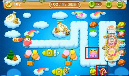 保卫萝卜2天际主题第65关金萝卜图文攻略