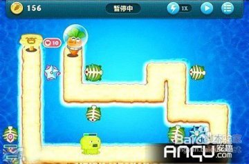 保卫萝卜深海1金萝卜布阵图轻松通关秘籍