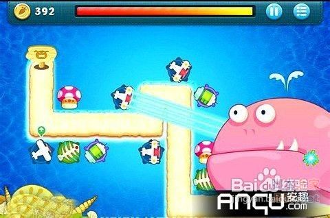 保卫萝卜深海1金萝卜布阵图轻松通关秘籍