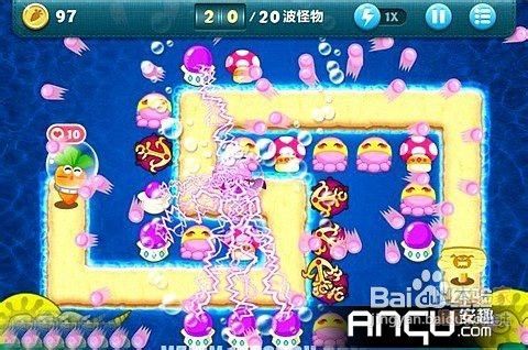 保卫萝卜深海1金萝卜布阵图轻松通关秘籍