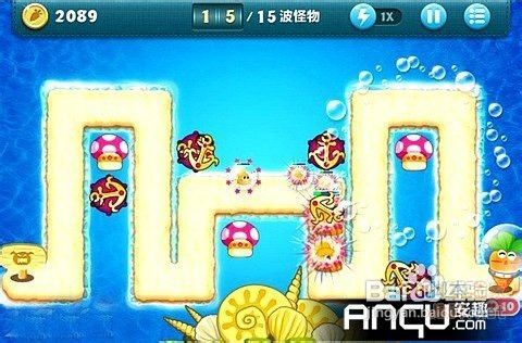 保卫萝卜深海1金萝卜布阵图轻松通关秘籍