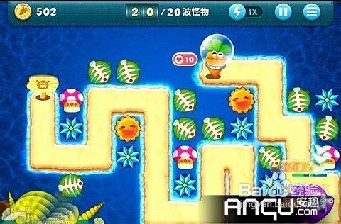 保卫萝卜深海1金萝卜布阵图轻松通关秘籍