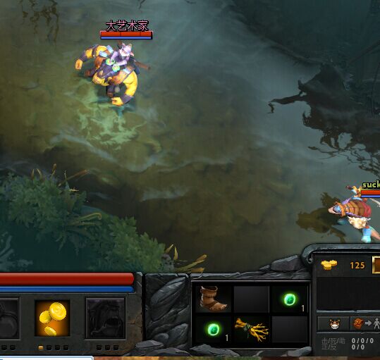 DOTA26.85版本中单炼金术士，简单粗暴的玩法攻略