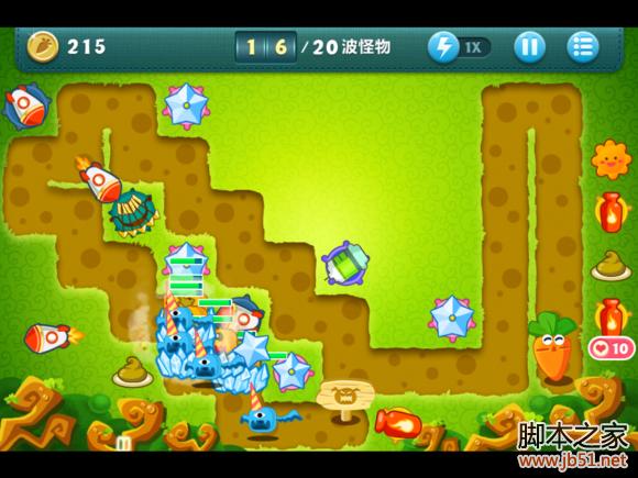 保卫萝卜挑战模式6图文并茂的通关攻略