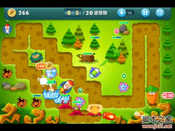 保卫萝卜挑战模式6图文并茂的通关攻略