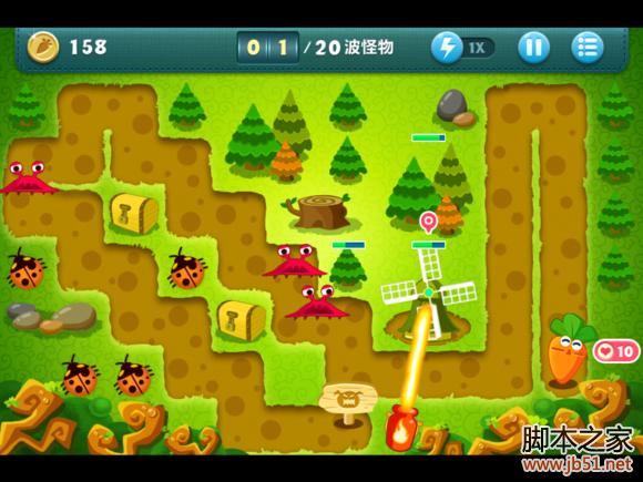 保卫萝卜挑战模式6图文并茂的通关攻略