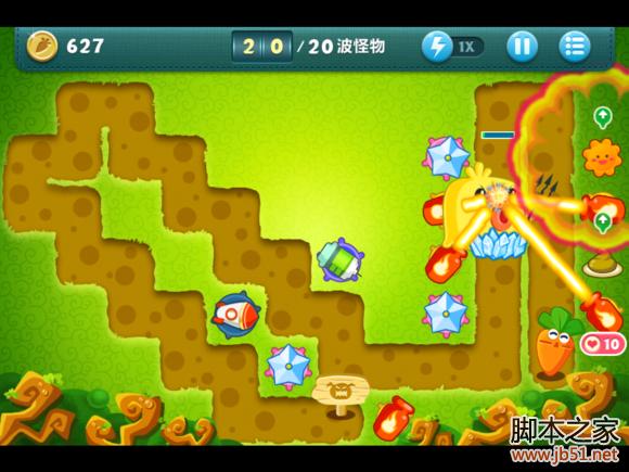 保卫萝卜挑战模式6图文并茂的通关攻略