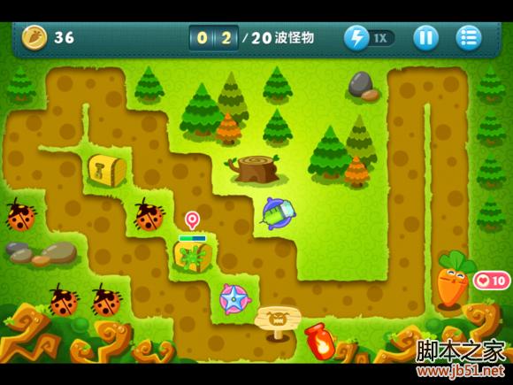 保卫萝卜挑战模式6图文并茂的通关攻略