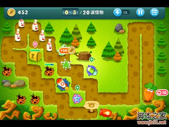 保卫萝卜挑战模式6图文并茂的通关攻略