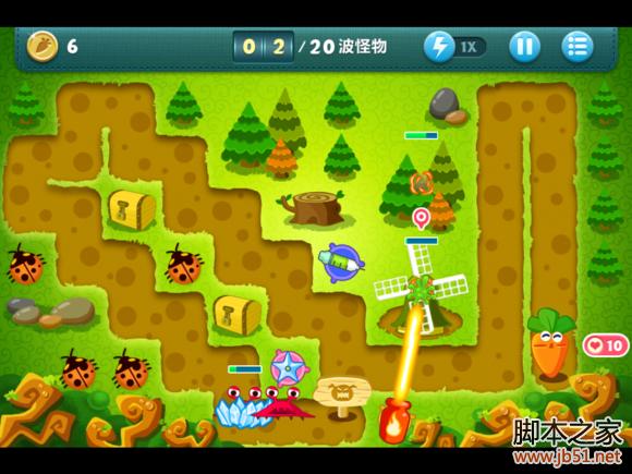 保卫萝卜挑战模式6图文并茂的通关攻略