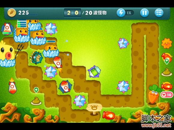 保卫萝卜挑战模式6图文并茂的通关攻略