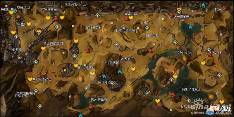 激战2阿什福德平原1-15级夏尔新手区地图攻略