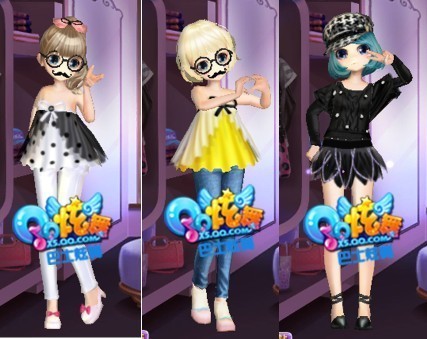 QQ炫舞点卷女装搭配Q版可爱姐妹装推荐